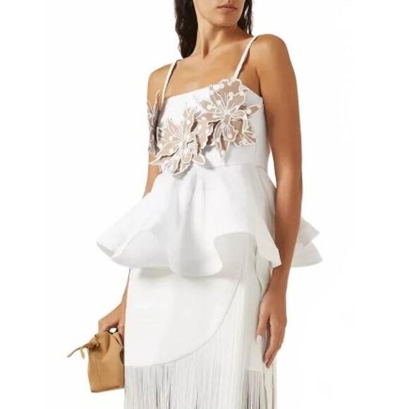 No Pise La Grama Women's White Polka Dots Dreamy Top Size M - Picture 10 of 11